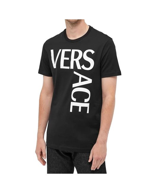 Versace Black Bold Logo T Shirt for men