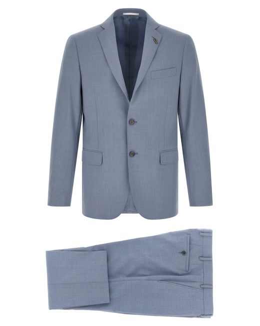 Pal Zileri Blue Lord Dress Polyester Wool Elastane Suits for men