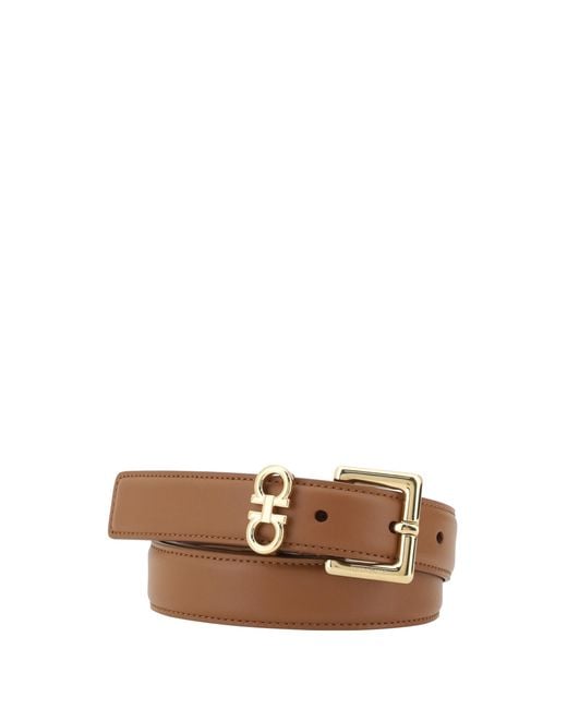 Ferragamo Brown Belts E Braces