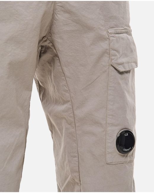 C P Company Gray Twill Stretch Regular Utility Pants for men