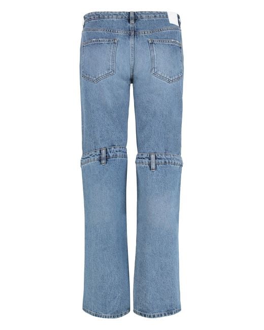 Coperni Blue Straight-Leg Jeans Cotton