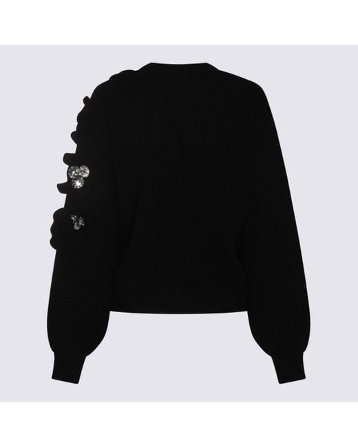 Blumarine Black Wool Knitwear