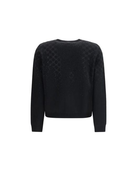 Gucci Black Wool Cardigan
