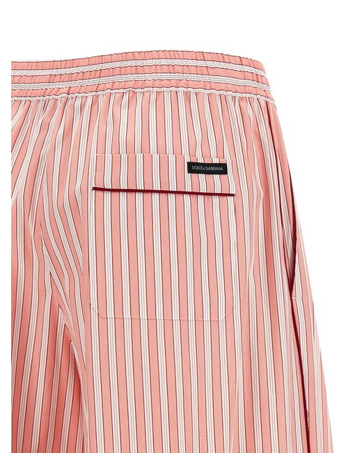 Dolce & Gabbana Pink Cotton Bottoms Sleepwear Clothing