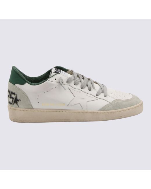 Golden Goose Deluxe Brand White Leather Ball-Star Sneakers for men