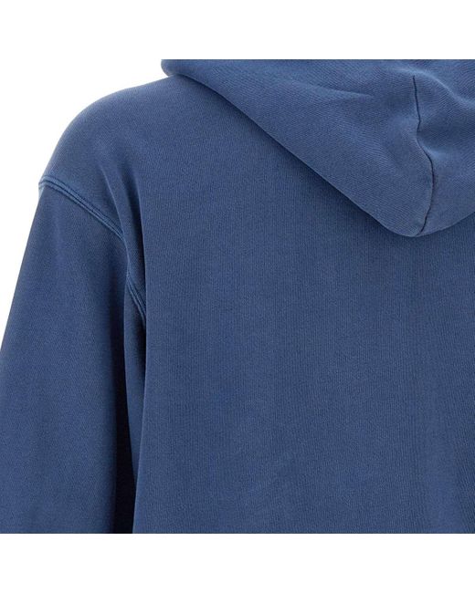 Carhartt Blue Nelson Cotton Jersey Sweatshirt for men