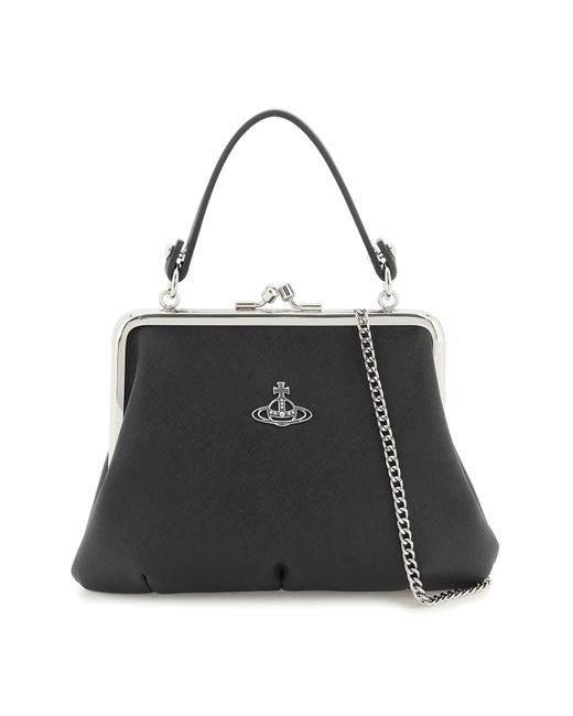 Vivienne Westwood Black Granny Handbag