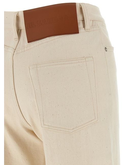 Jil Sander Natural High-Waisted Japanese Raw Denim Jeans
