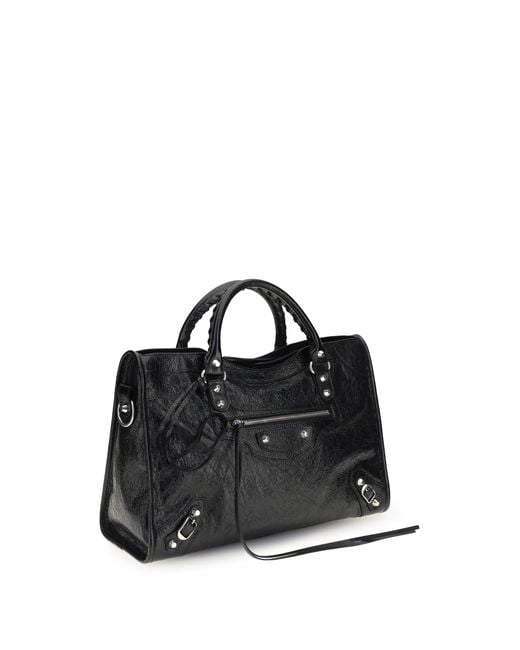 Balenciaga Black Handbag Le City Lambskin Shoulder Bags