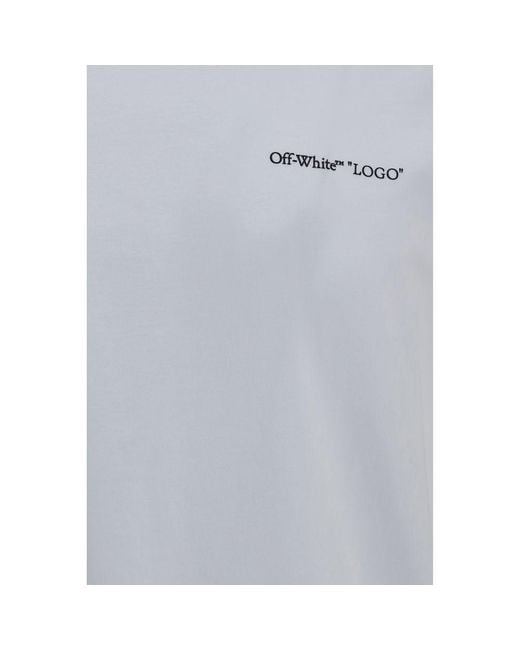 Off-White c/o Virgil Abloh Gray Cotton T-Shirt for men