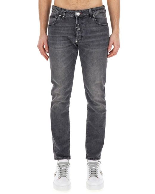 Philipp Plein Blue Skinny Fit Jeans for men