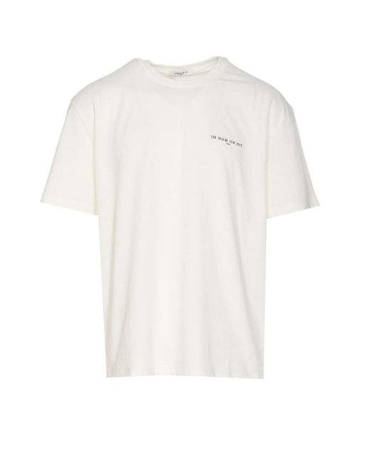 Ih Nom Uh Nit White Logo T-Shirt for men