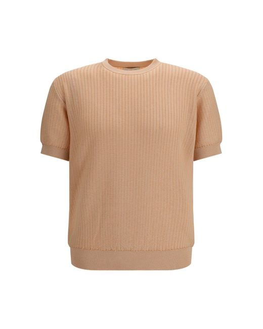 Piacenza Cashmere Natural Cotton And Silk Blend Sweater for men