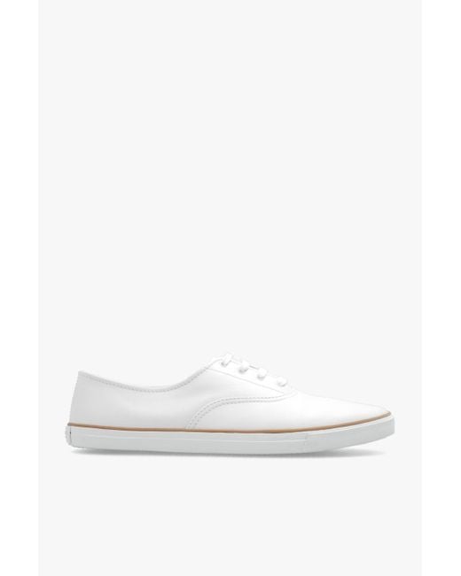 Saint Laurent White Feliz Low-top Leather Sneakers for men