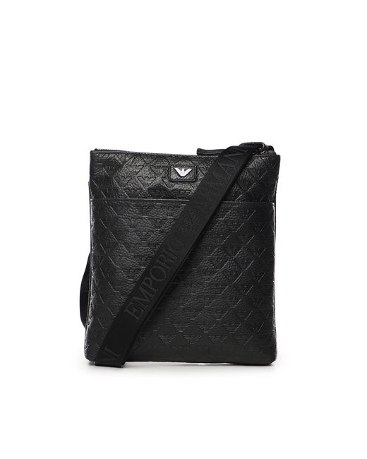 Emporio Armani Black Bags Calfskin for men