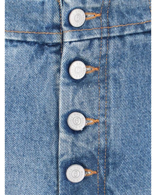MM6 by Maison Martin Margiela Blue Cropped Jeans