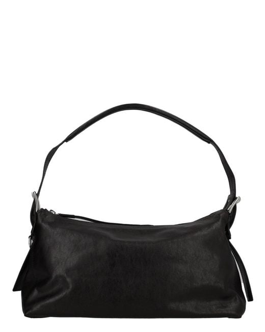 Lemaire Black Shoulder Bag Belted Baguette