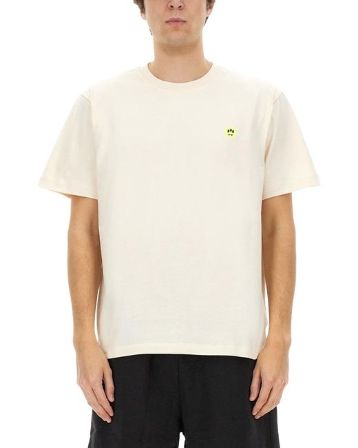 Barrow White Dpp T-Shirt With Print for men