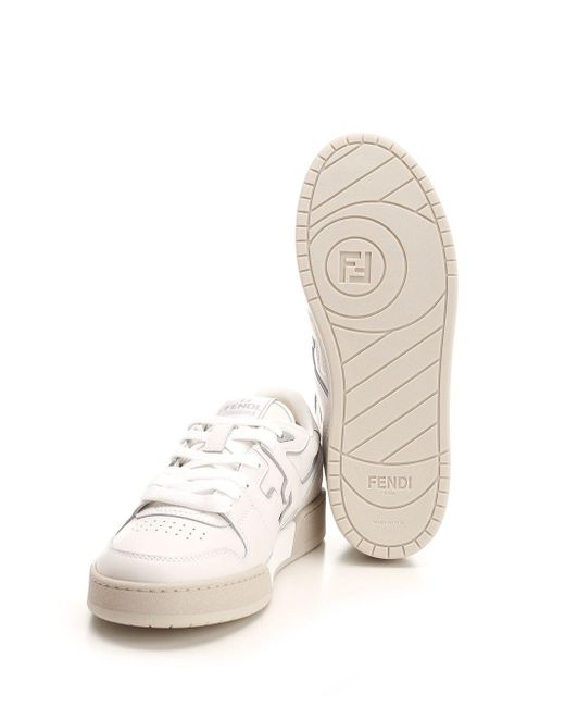 Fendi White Match Sneakers for men
