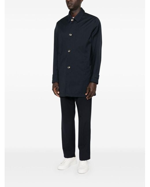 Herno Blue Jacket Virgin Wool for men