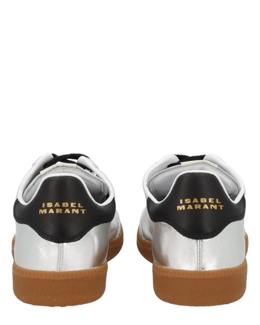 Isabel Marant Black Kaycee Sneaker With Logo Sheepskin Leather Trainers