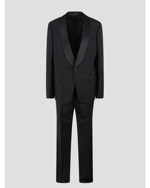 Gucci Black Slim Fit Wool Suit for men