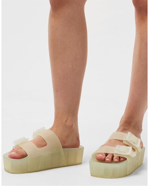 Balenciaga White Mallorca Platform Sandals Shoes