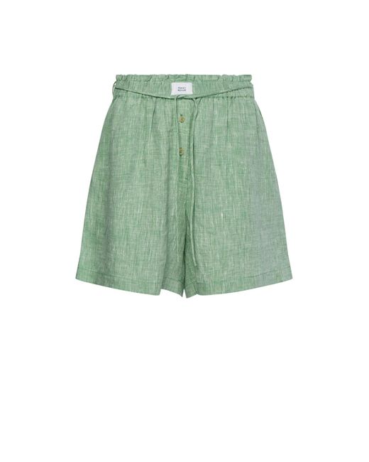 Tommy Hilfiger Linen Shorts in Green | Lyst