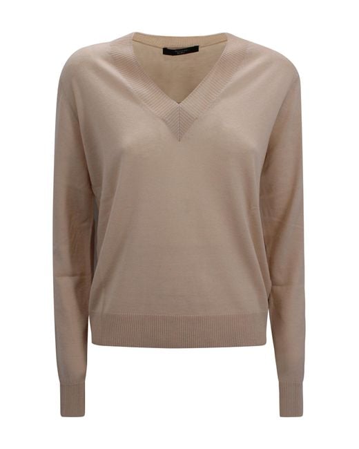 Weekend by Maxmara Natural Sweaters Wool