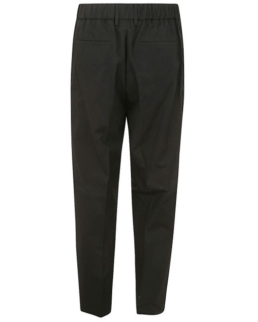 Jil Sander Black D 06 Aw 19 Relaxed Fit Trousers for men