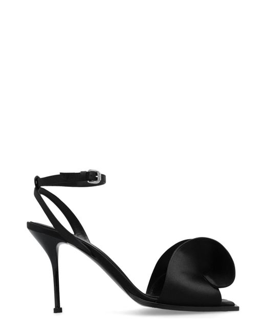 Alexander McQueen Black Ankle-strapped Heeled Sandals