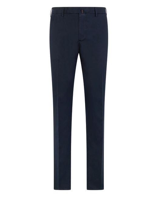 Slowear Blue Trousers Cotton for men