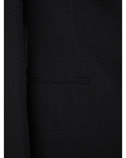Giorgio Armani Black Piping Jacket Clothing for men