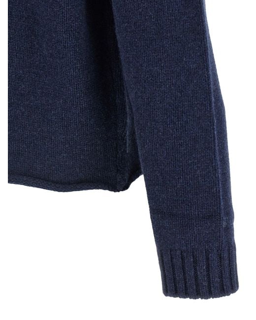 J.W. Anderson Blue 'Anchor Embroidery' Hoodie for men