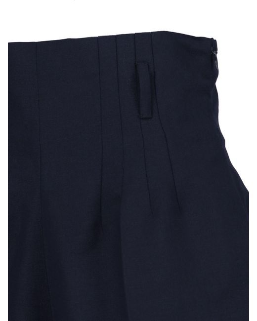 Prada Blue Wool Shorts