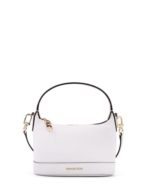 Michael Kors Metallic Wythe Leather Handbag With Frontal Logo