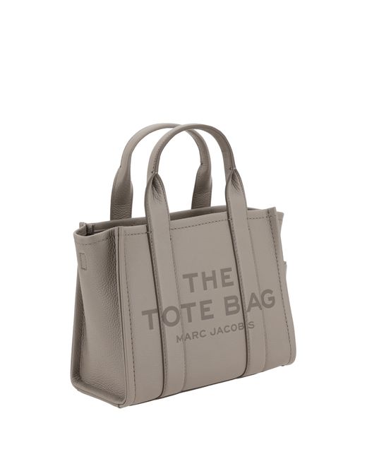 Marc Jacobs Gray Small Tote Handbag Calf Leather Handbags