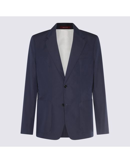 Gucci Blue Cotton Blazer for men
