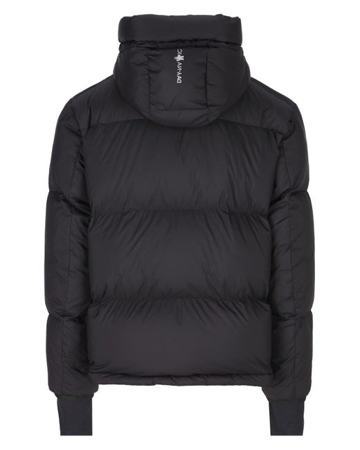 Moncler Black Hooded Polyamide Puffer Jacket for men