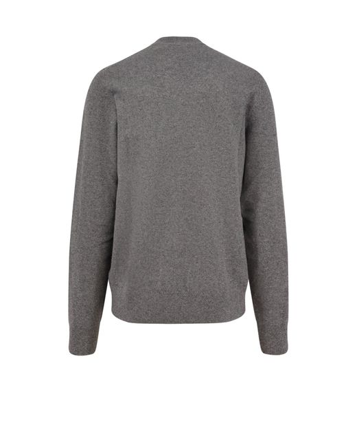 Burberry Gray Clifford Cashmere Sweater for men