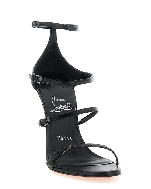 Christian Louboutin Black 'Milllenium' Sandals