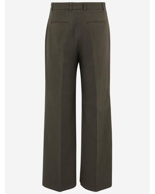 Ql2 Gray Stretch Cotton Pants Trousers