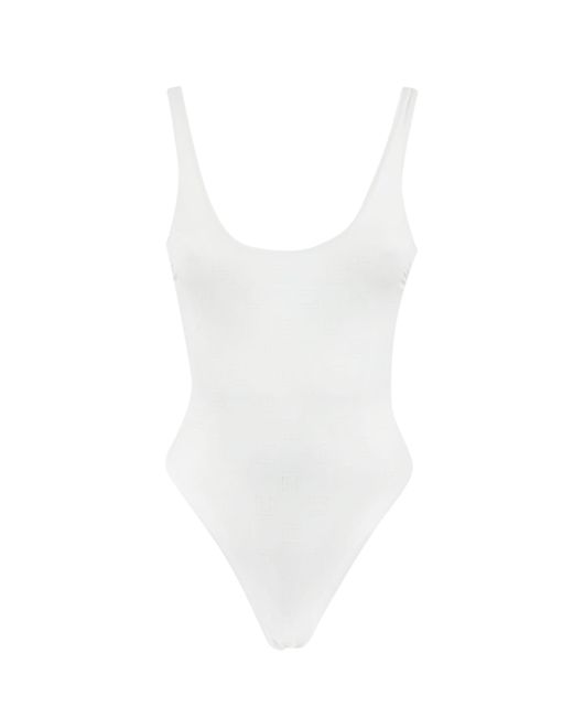 Elisabetta Franchi White One-Piece Swimsuit