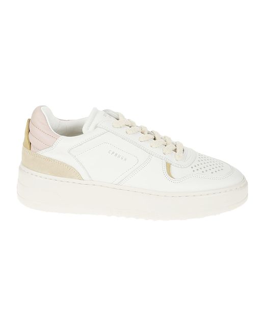COPENHAGEN White Leather Mix Sneaker