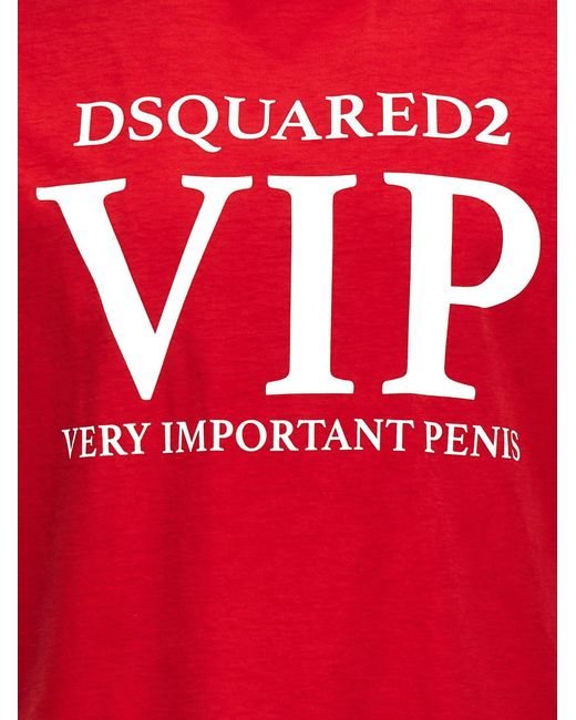DSquared² Red 'Vip' T-Shirt for men