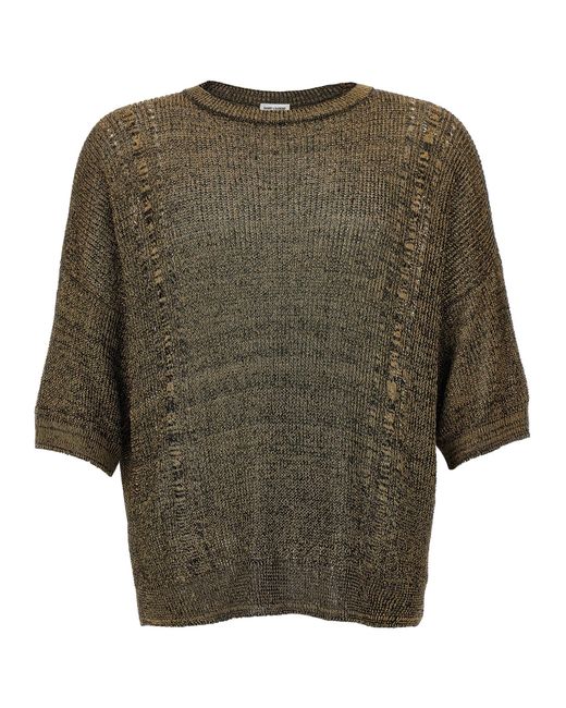 Saint Laurent Green Thread Sweater for men