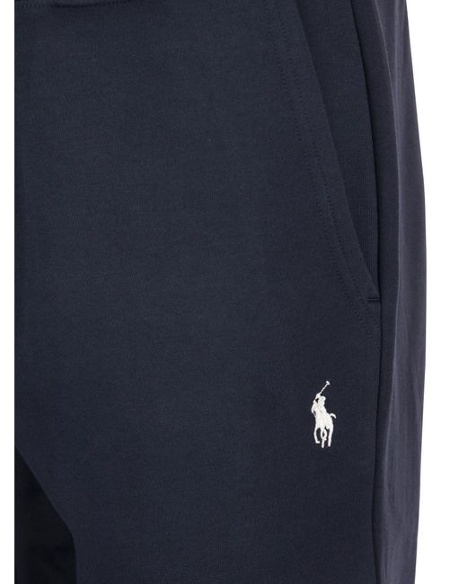 Ralph Lauren Blue Double-Knit Jogging Trousers for men
