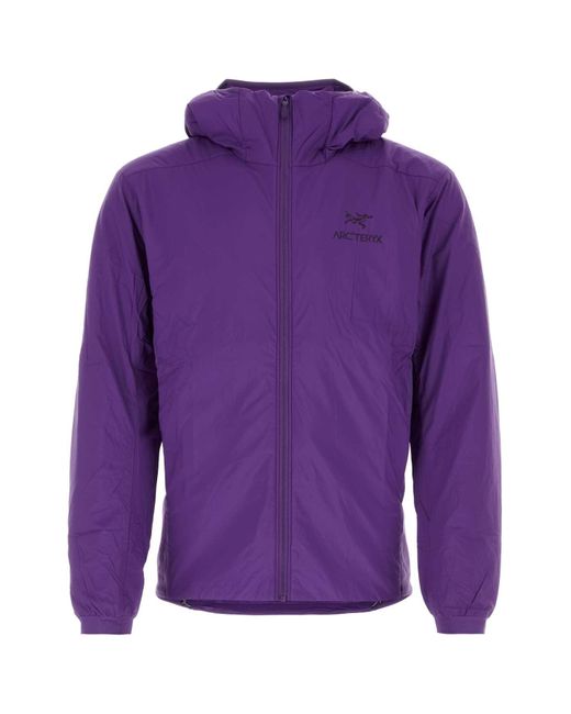 Arc'teryx Purple Nylon Atom Jacket for men