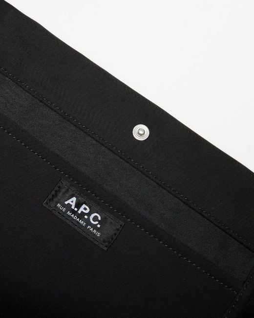 A.P.C. Black Shoulder Bag Journal Small Polyester