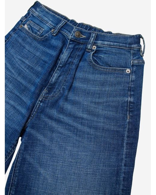 DIESEL Blue Stretch Cotton Shorts for men